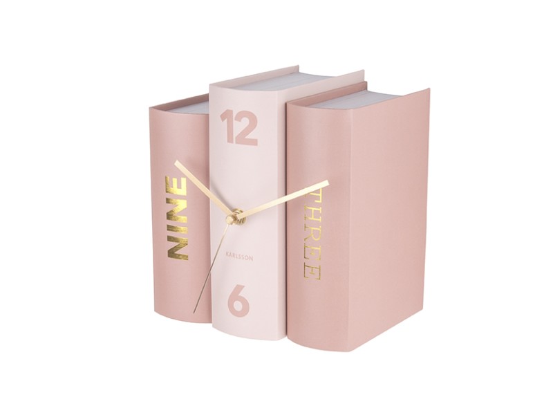 Table Clock Book KA5628 Grey