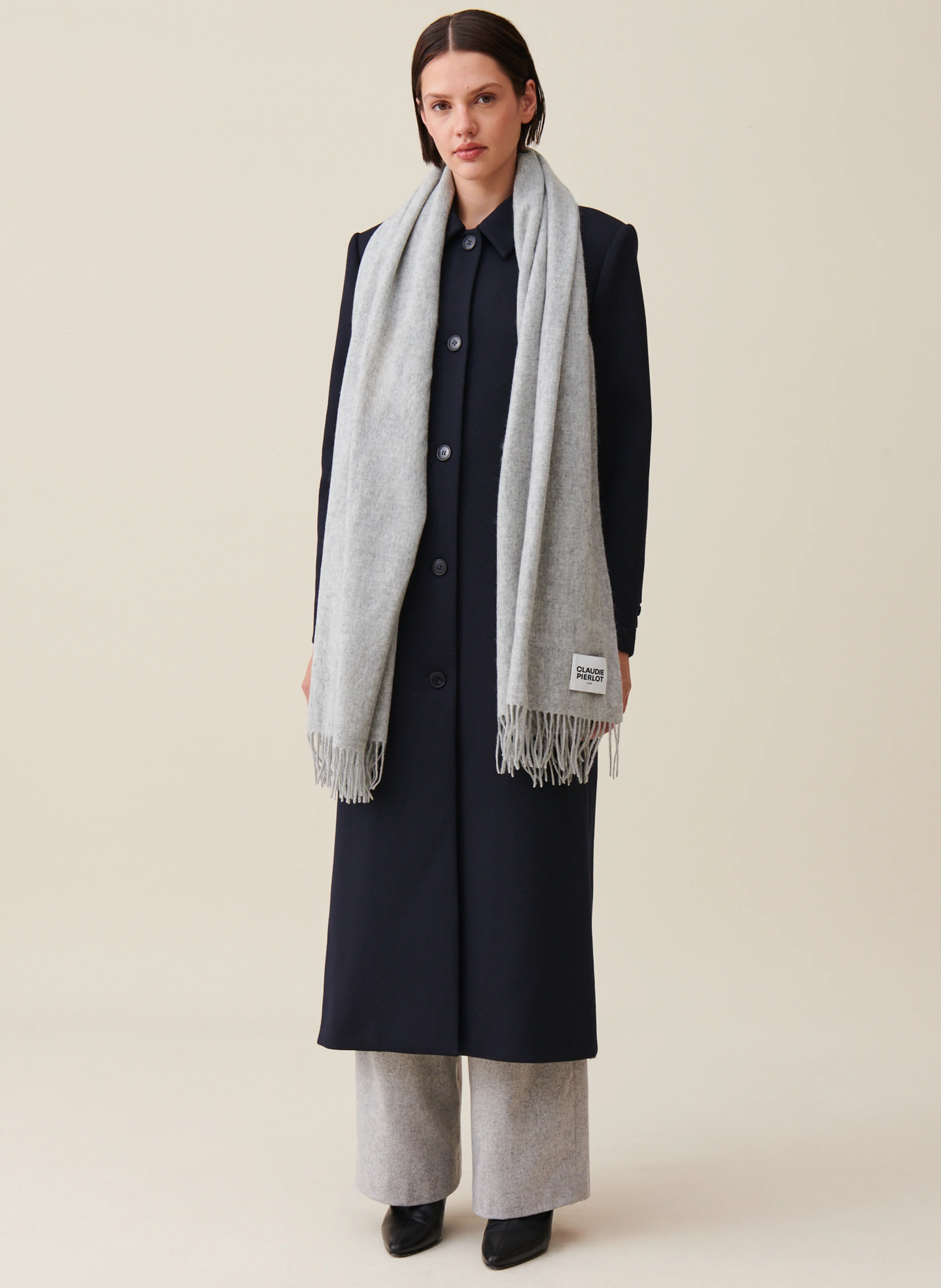 Echarpe en laine | Gris