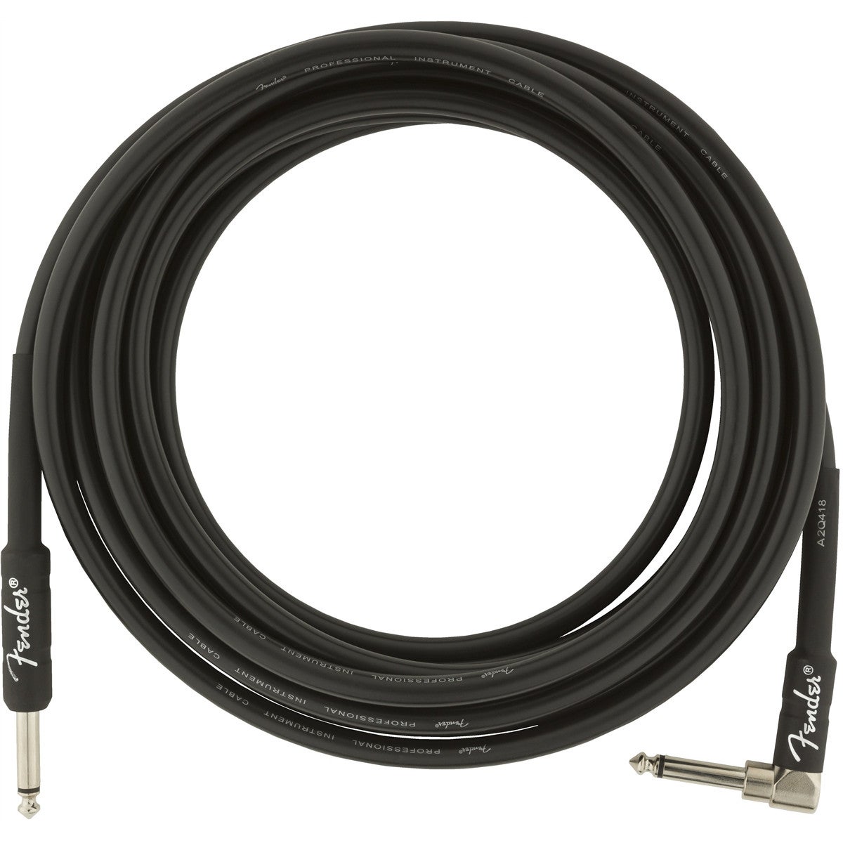 Fender Professional Series Black jackkabel 4.5m haaks
