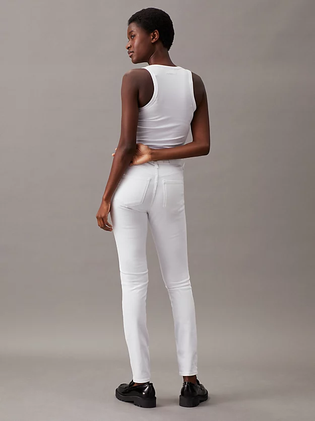 Calça jeans skinny de cintura alta