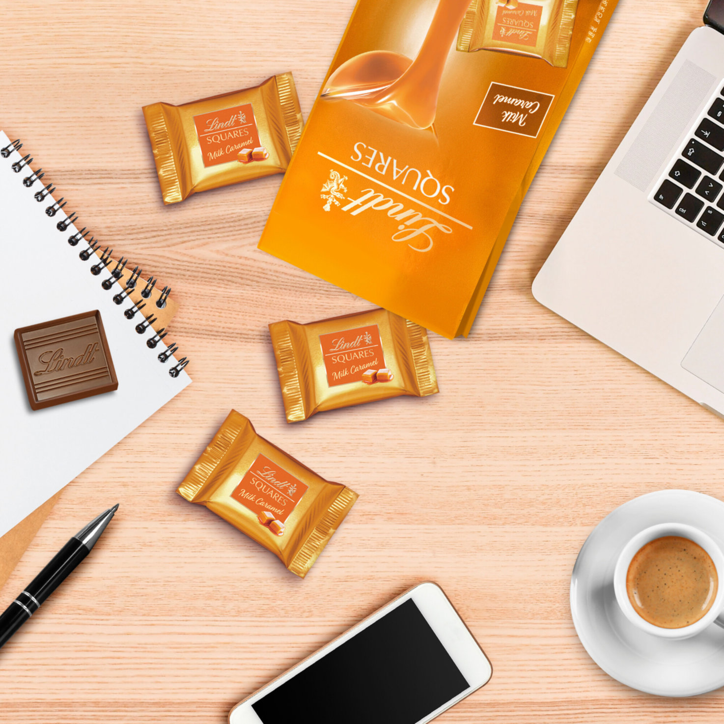 Lindt Squares Milk Caramel