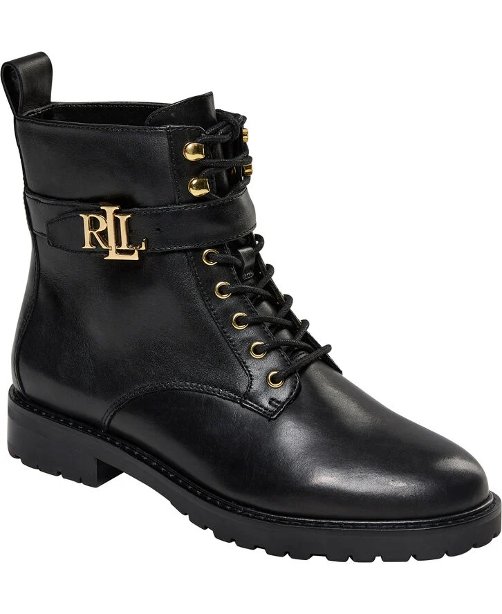 Lauren Ralph Lauren Eldridge Burnished Leather Boot Sort