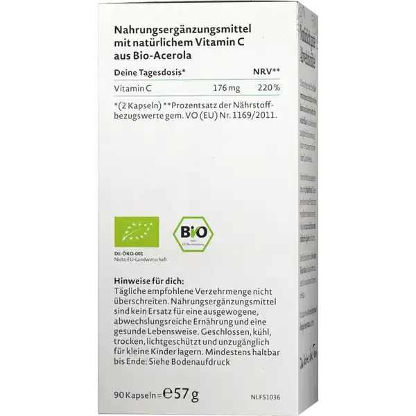 Bio Natürliches Vitamin C Kapseln