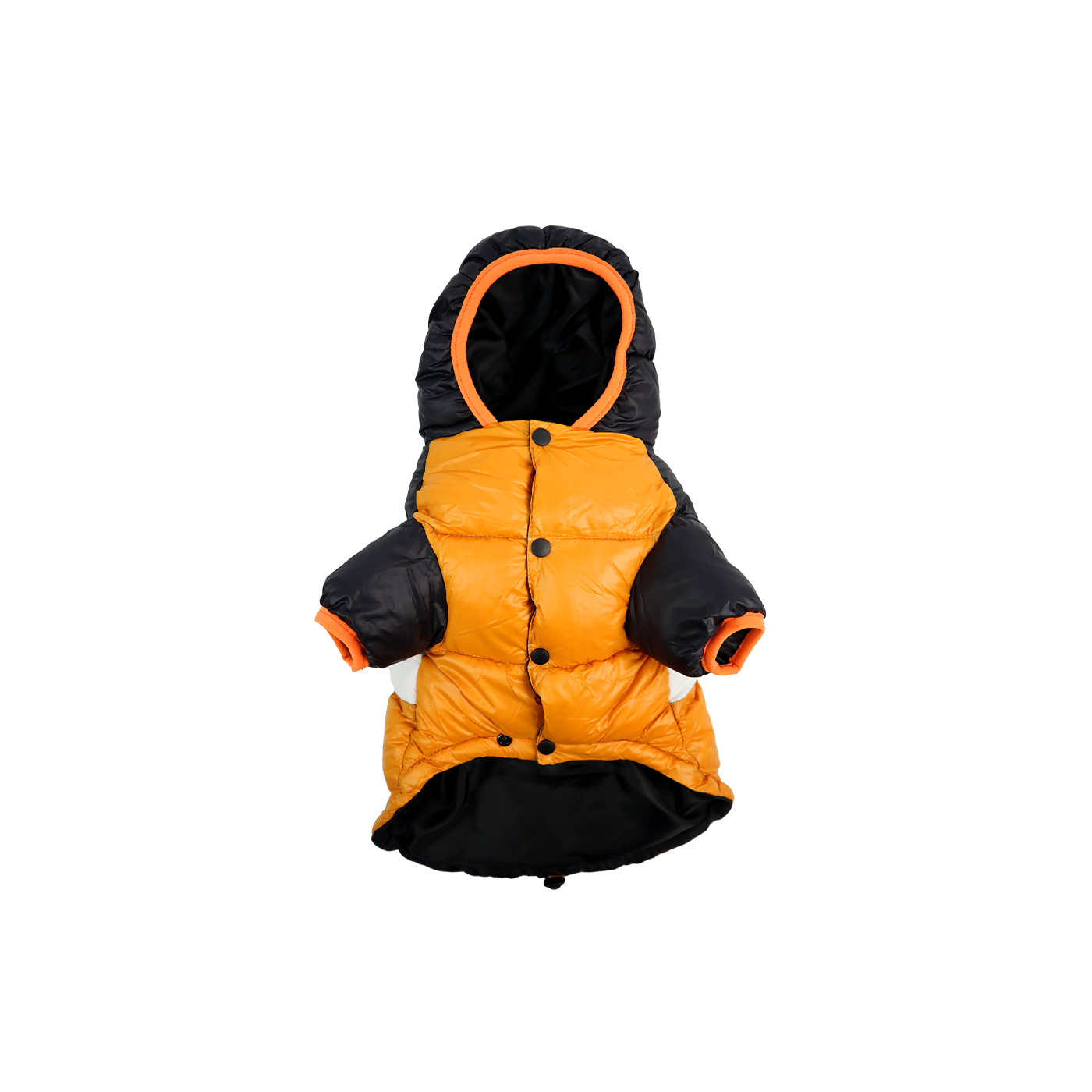 Anoraque Dashi Stripes Laranja e Preto para Cães Grandes