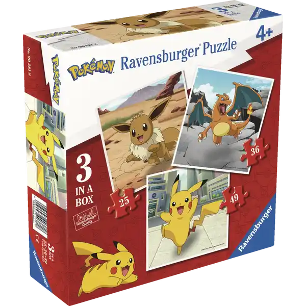3 in 1 Puzzle Pokémon
