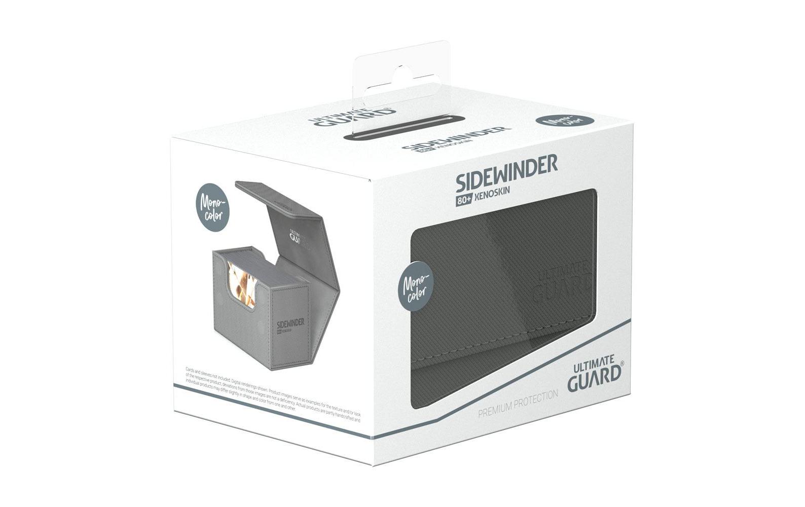 Kartenbox XenoSkin Sidewinder Monocolor 80+ GrauHochwertige Box für Sammelkarten in Standardgrösse