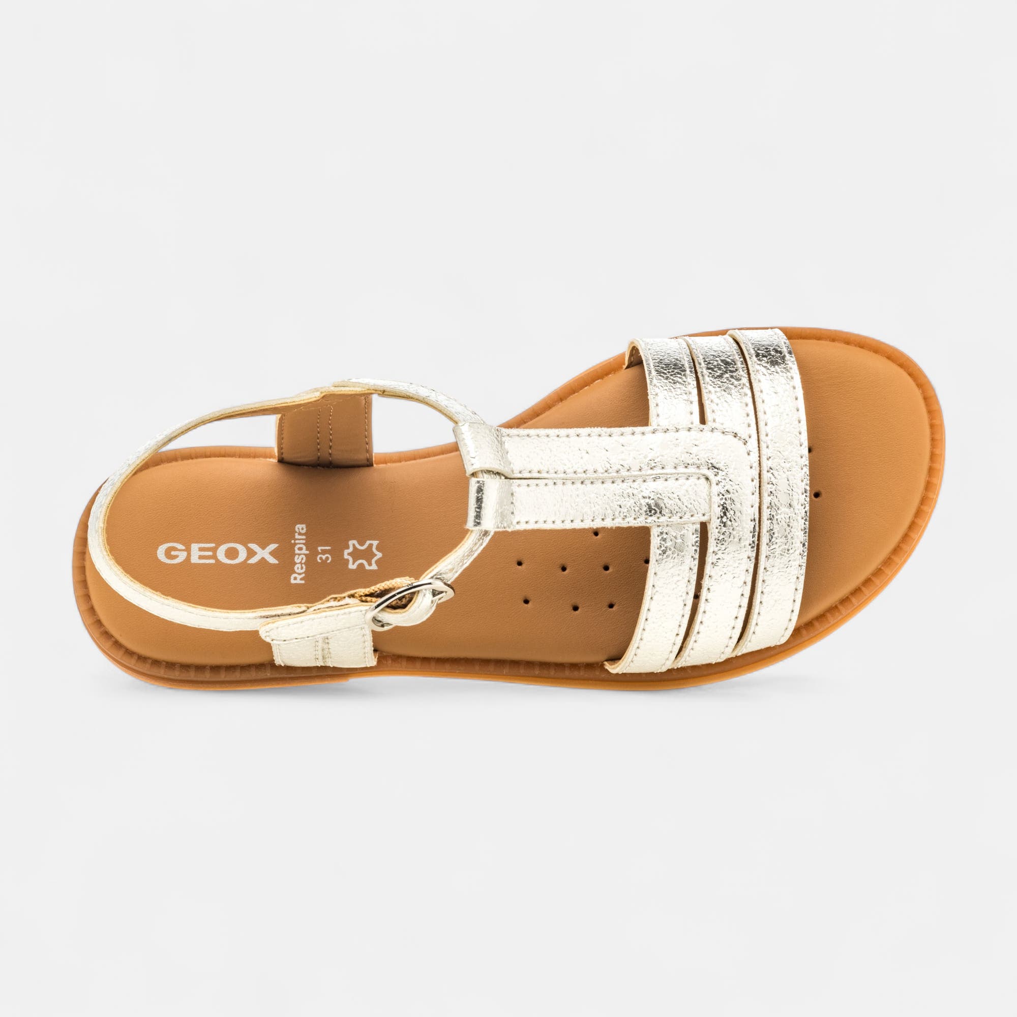 Nu-pieds Fille argent