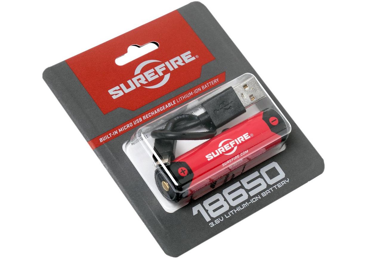 SureFire 18650 oplaadbare Lithium-Ion accu, 3500mAh
