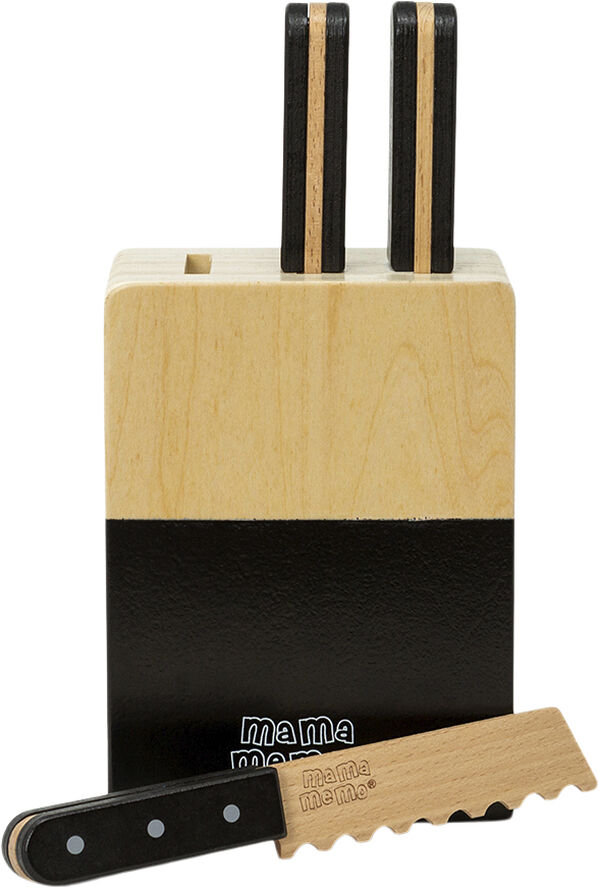Mamamemo Knivblok m/ 3 knive
