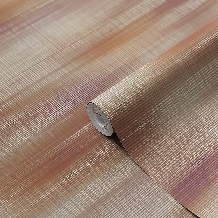 Papier peint Vinyle intissé GoodHome Soboba terracotta l.53 x H.1000 cm