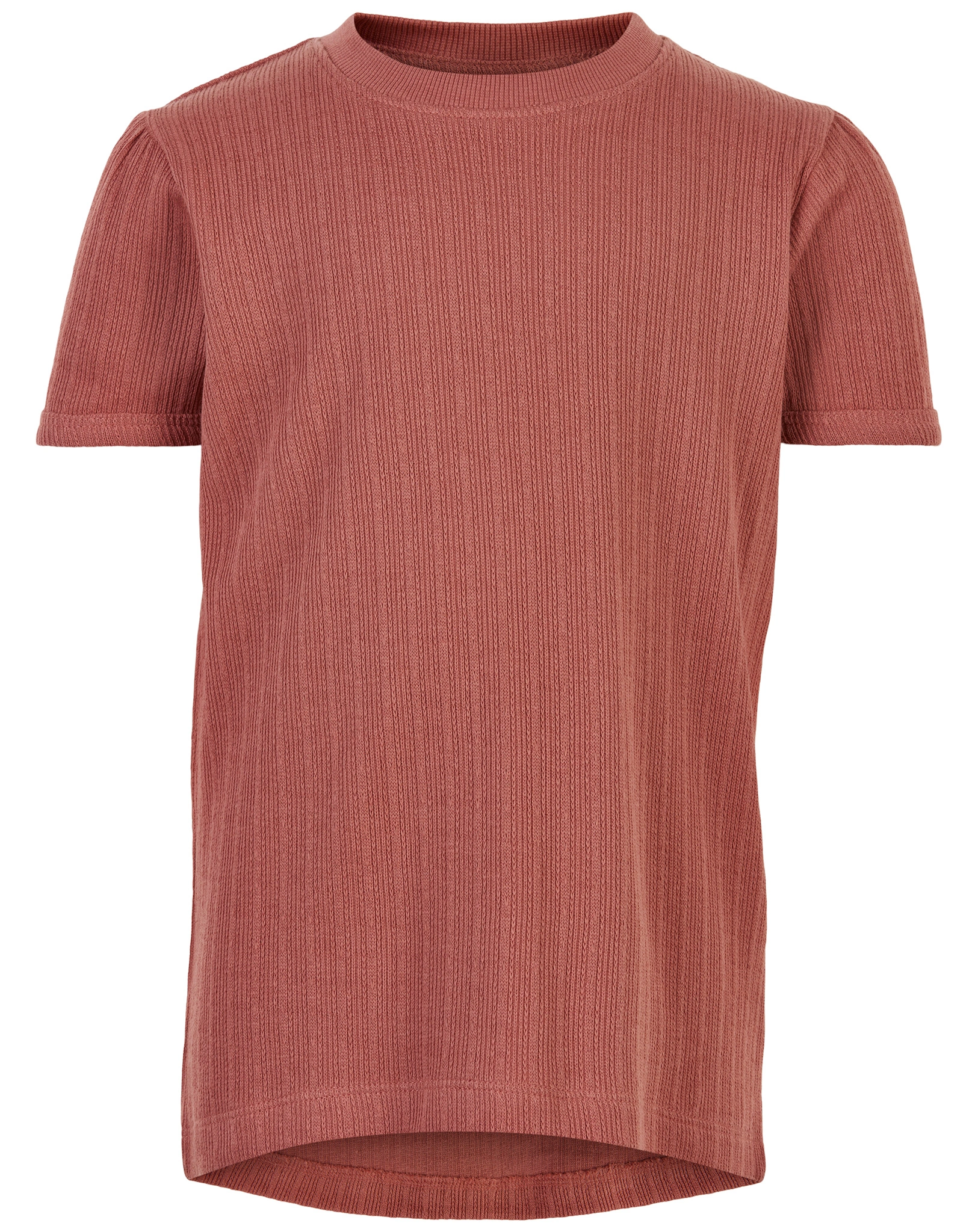 T-Shirt POINTELLE in brick dust