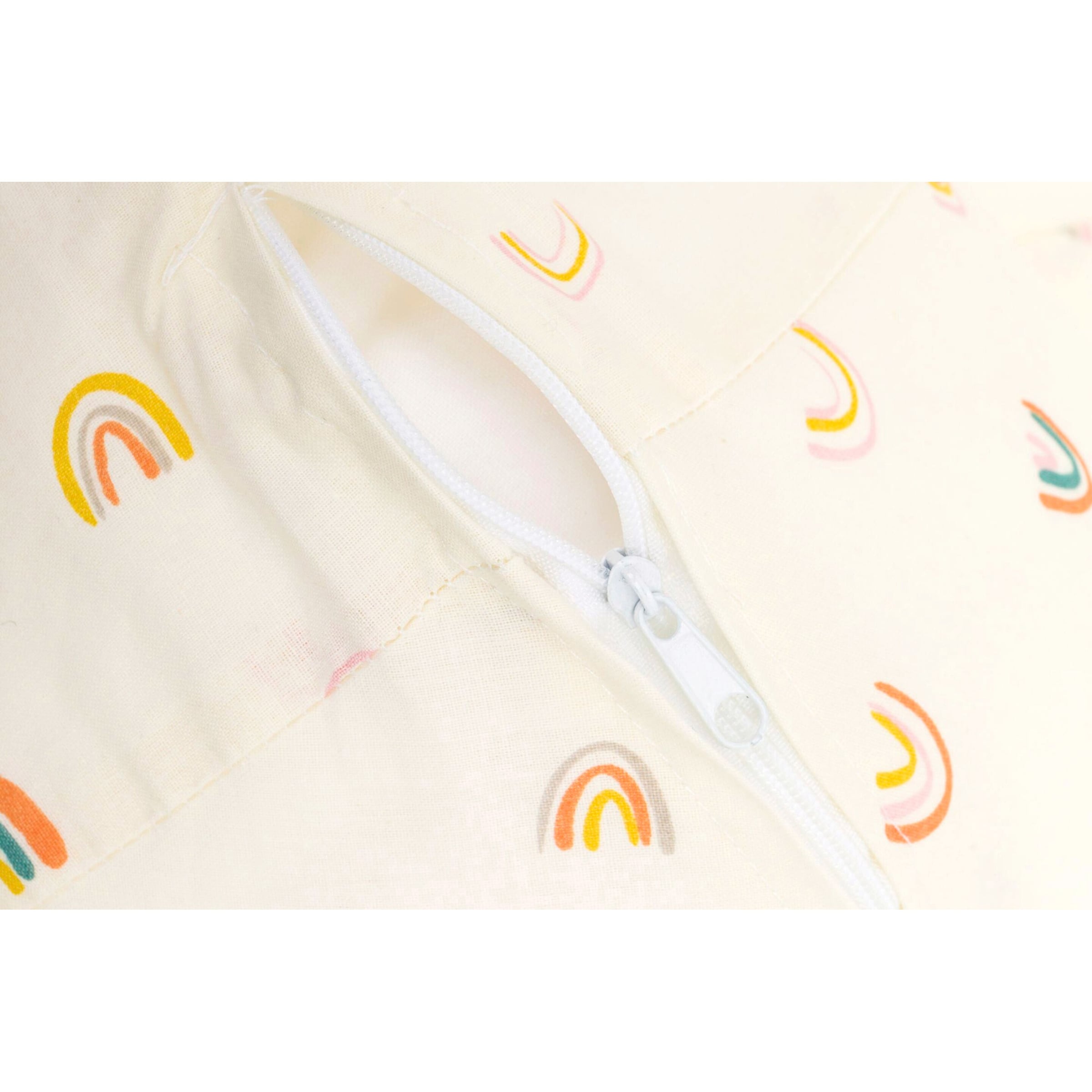 Fillikid Still- und Seitenschläferkissen 190 cm beige / Regenbogen