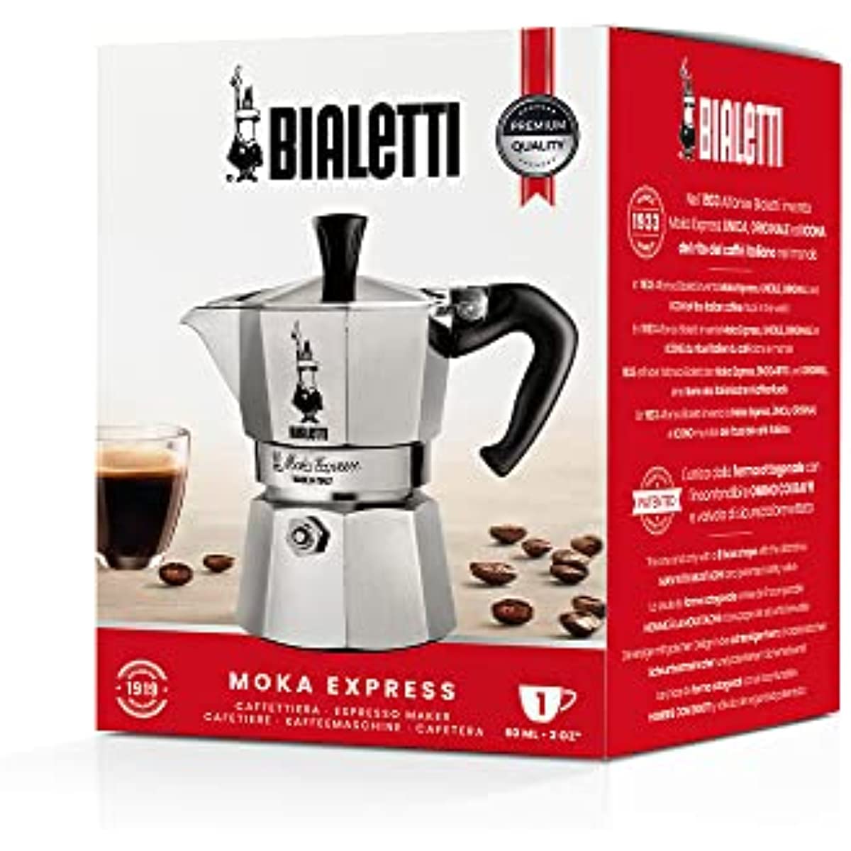 Cafeteira Nuova Moka Express 1 X&iacute;cara, 1141, Bialetti