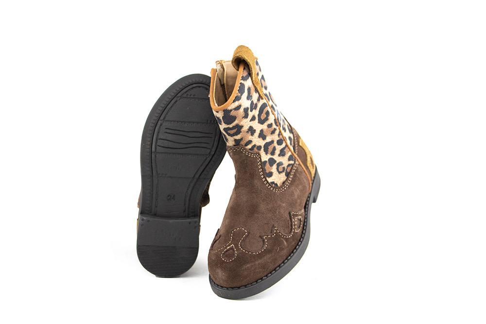 Clic Western Laarsje Leopardo Marron Whisky