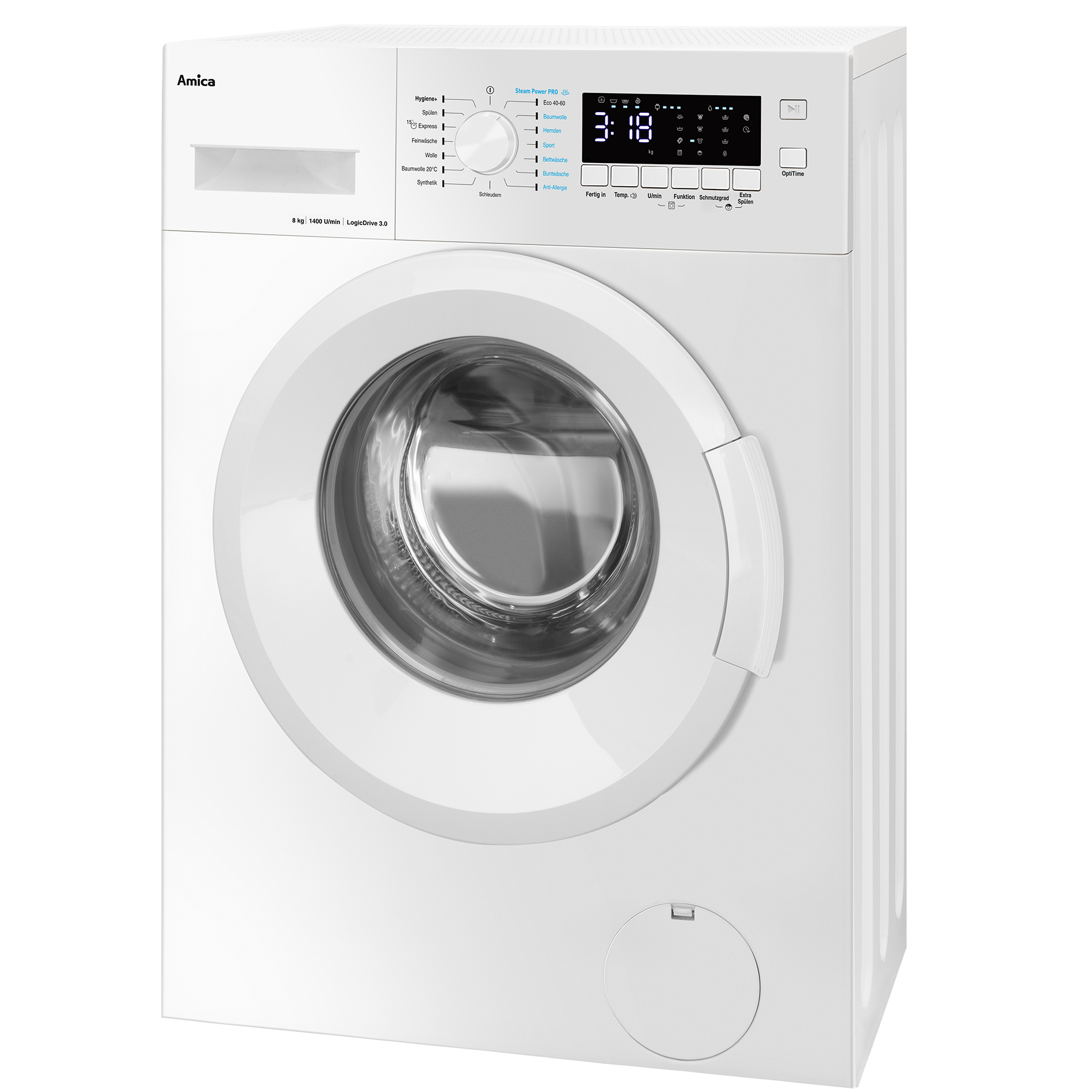 AMICA Waschmaschine WA 484 600 - weiß - 8 kg - A