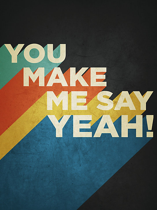 Affiche you make me Dada Art l.30 x H.40 cm