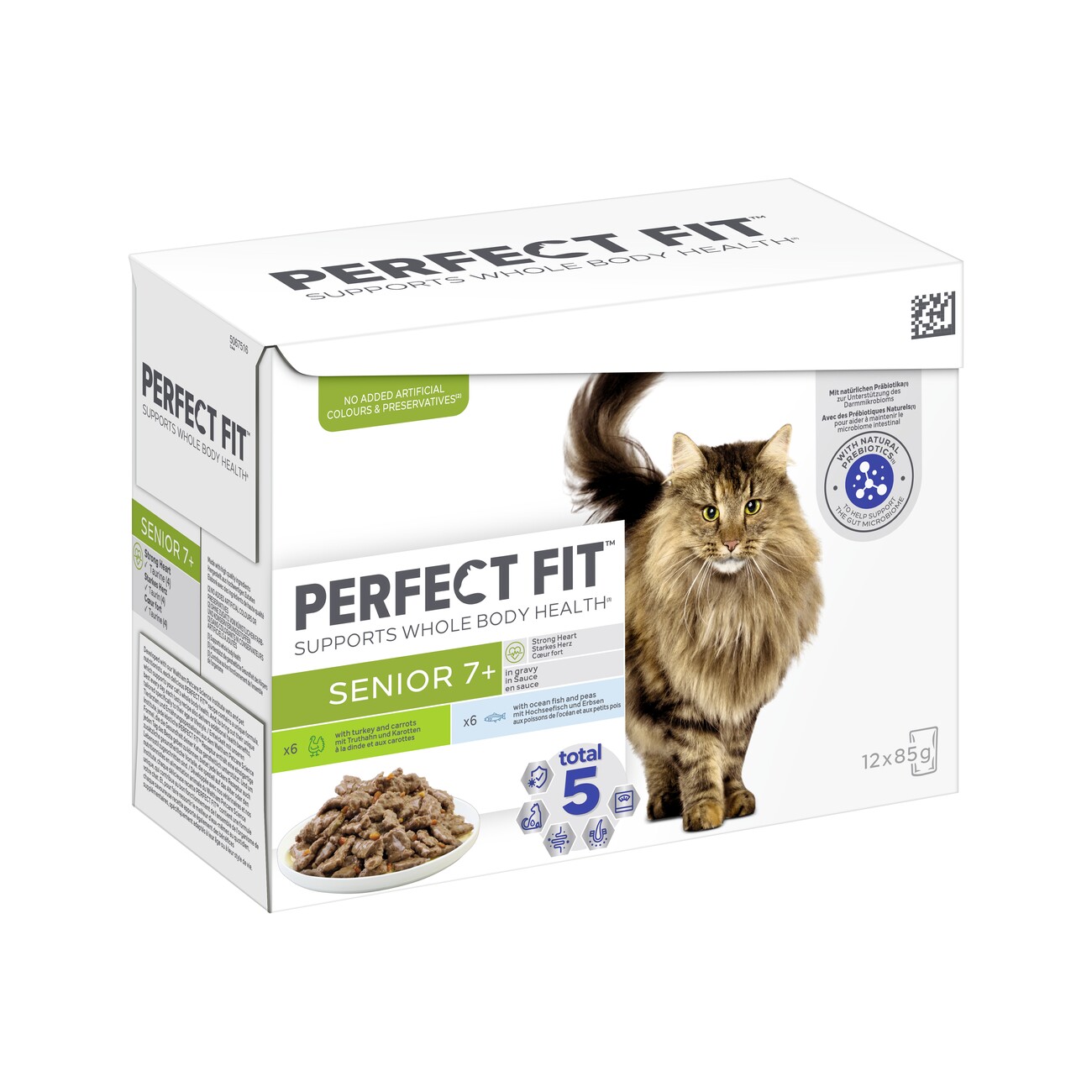 PERFECT FIT Multipack Senior 7+ mit Truthahn, Karotten, Hochseefisch 12 x 85g