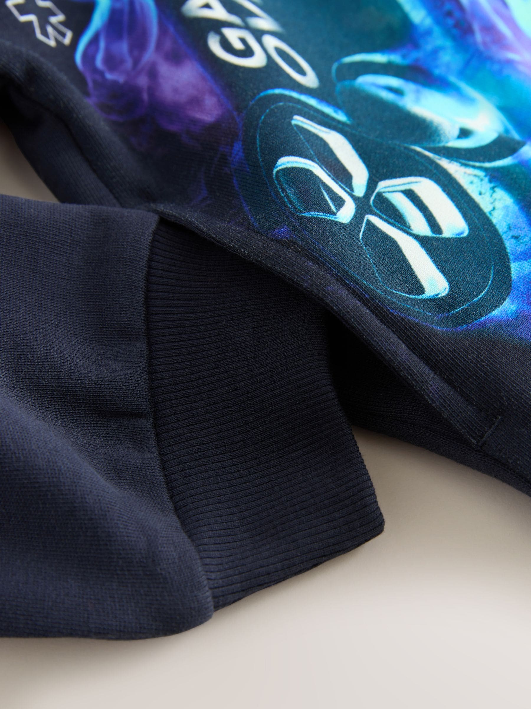 Marineblauwe controller - Grafische print hoodie voor oudere jongens (3-16jaar)