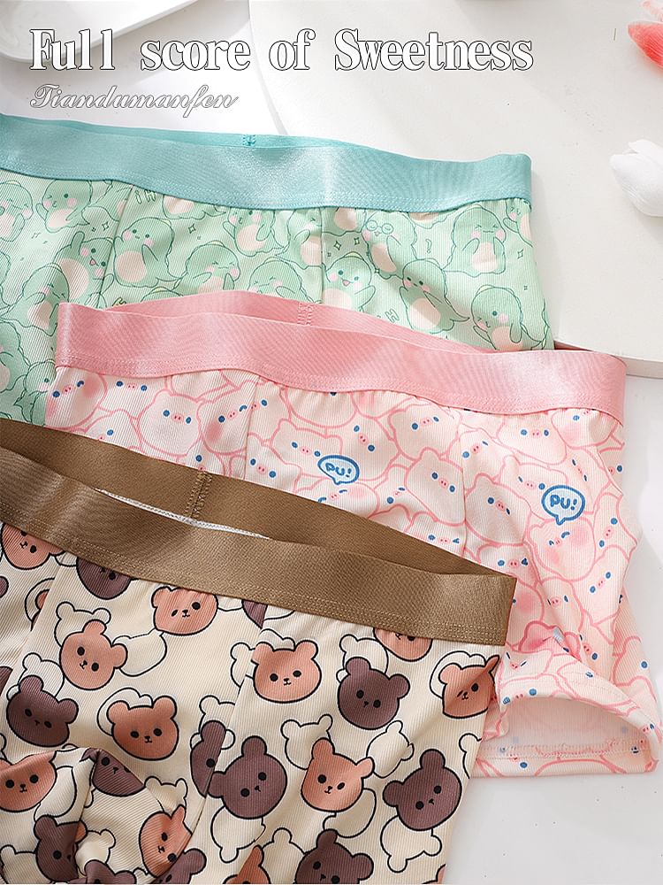 Pancherry - Cartoon Print Boxershorts / Set