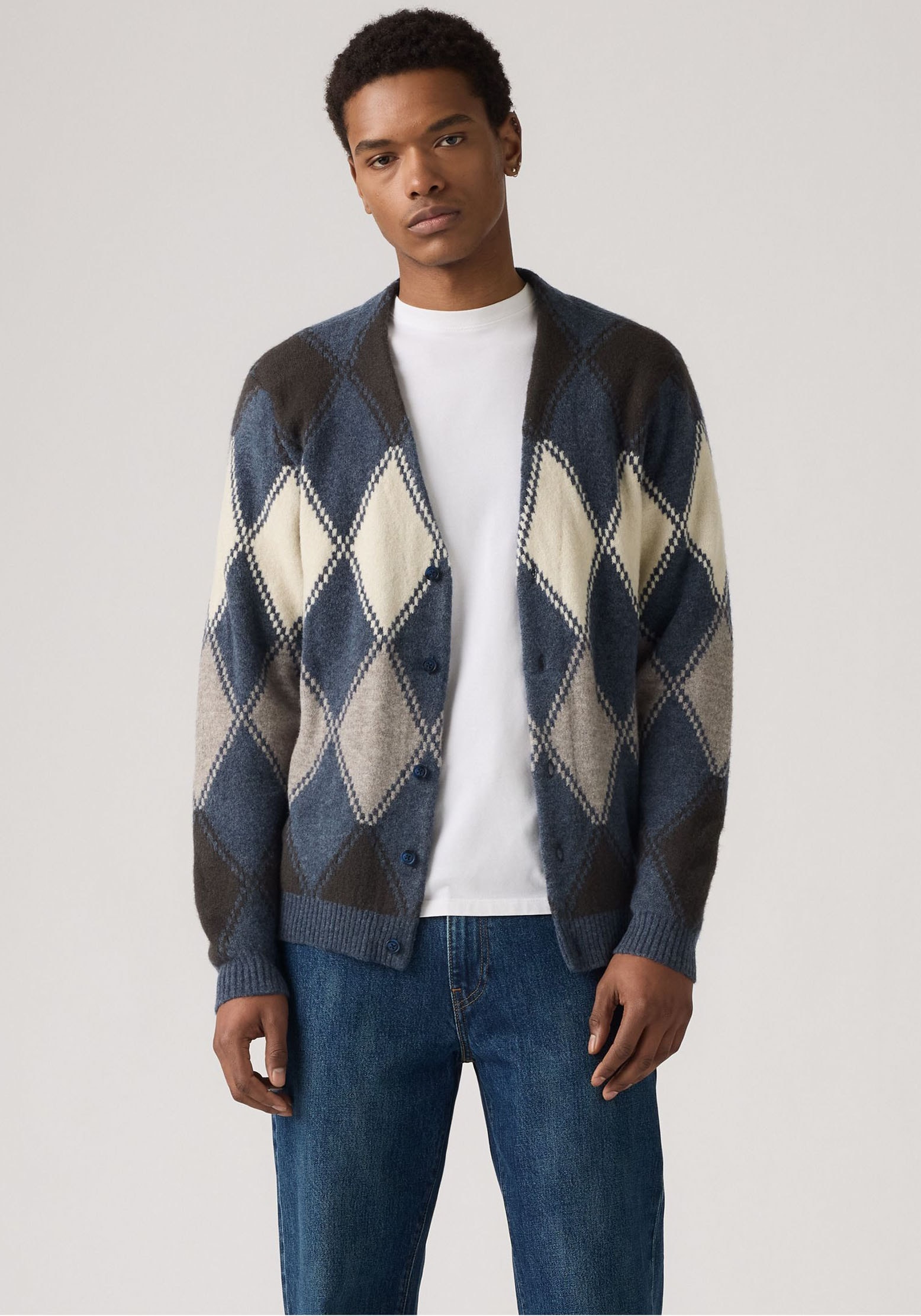 Levi's® Strickjacke , Legere Passform, pflegeleichter Materialmix