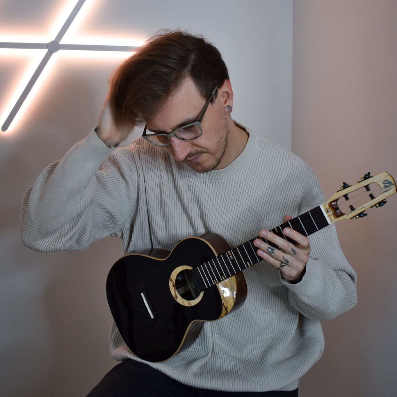 Flight 4SB Sammy Turton Signature Tenor ukelele met deluxe gigbag