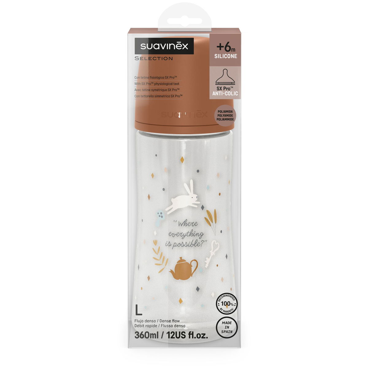 SuavinexSuavinex   Babyflasche wonderland braun 360ml