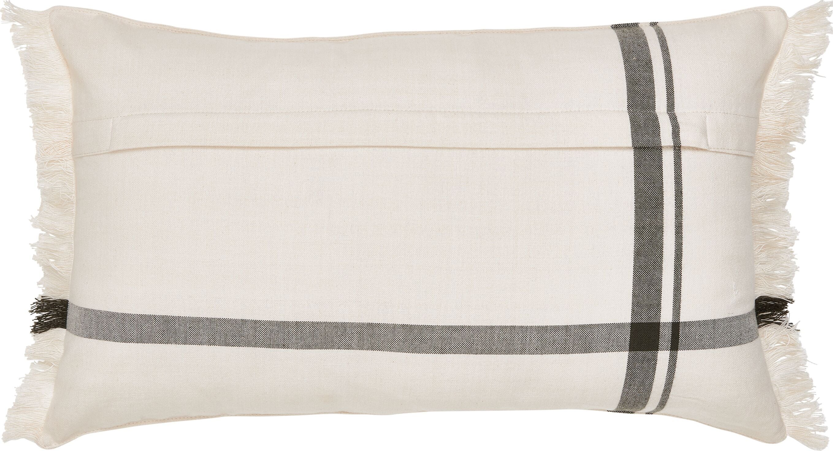 SE EMI Zierkissen 30x50cm - Weiss / B: 30.0 cm x H: 50.0 cm