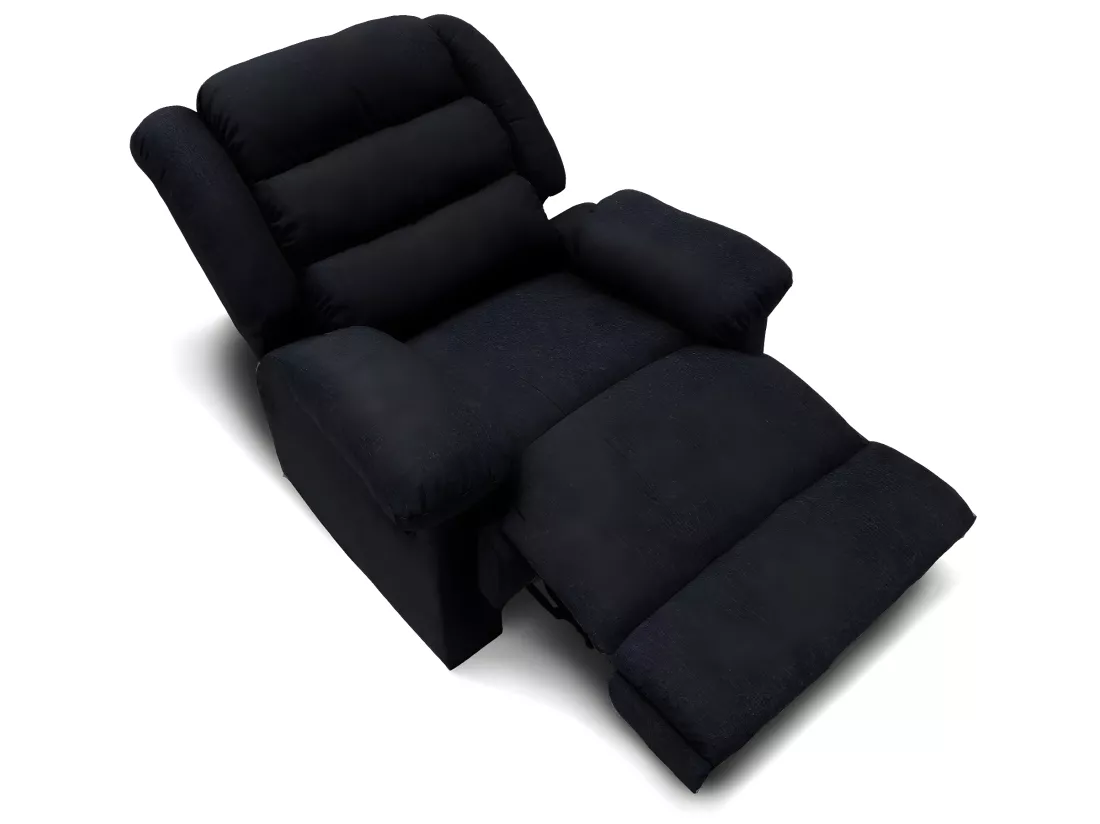 Fauteuil relax Norton tissu Noir