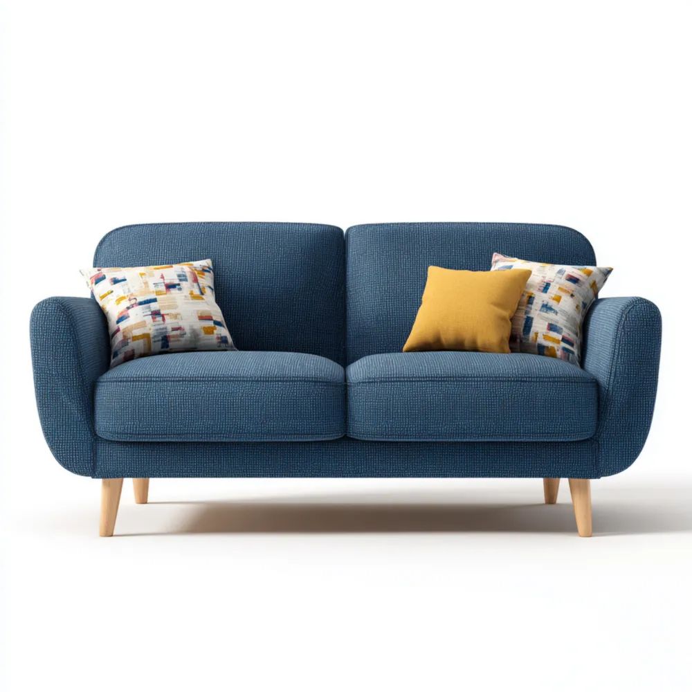 2-Sitzer-Sofa Stoff 150x85x90 cm – Blau – Modernes Design