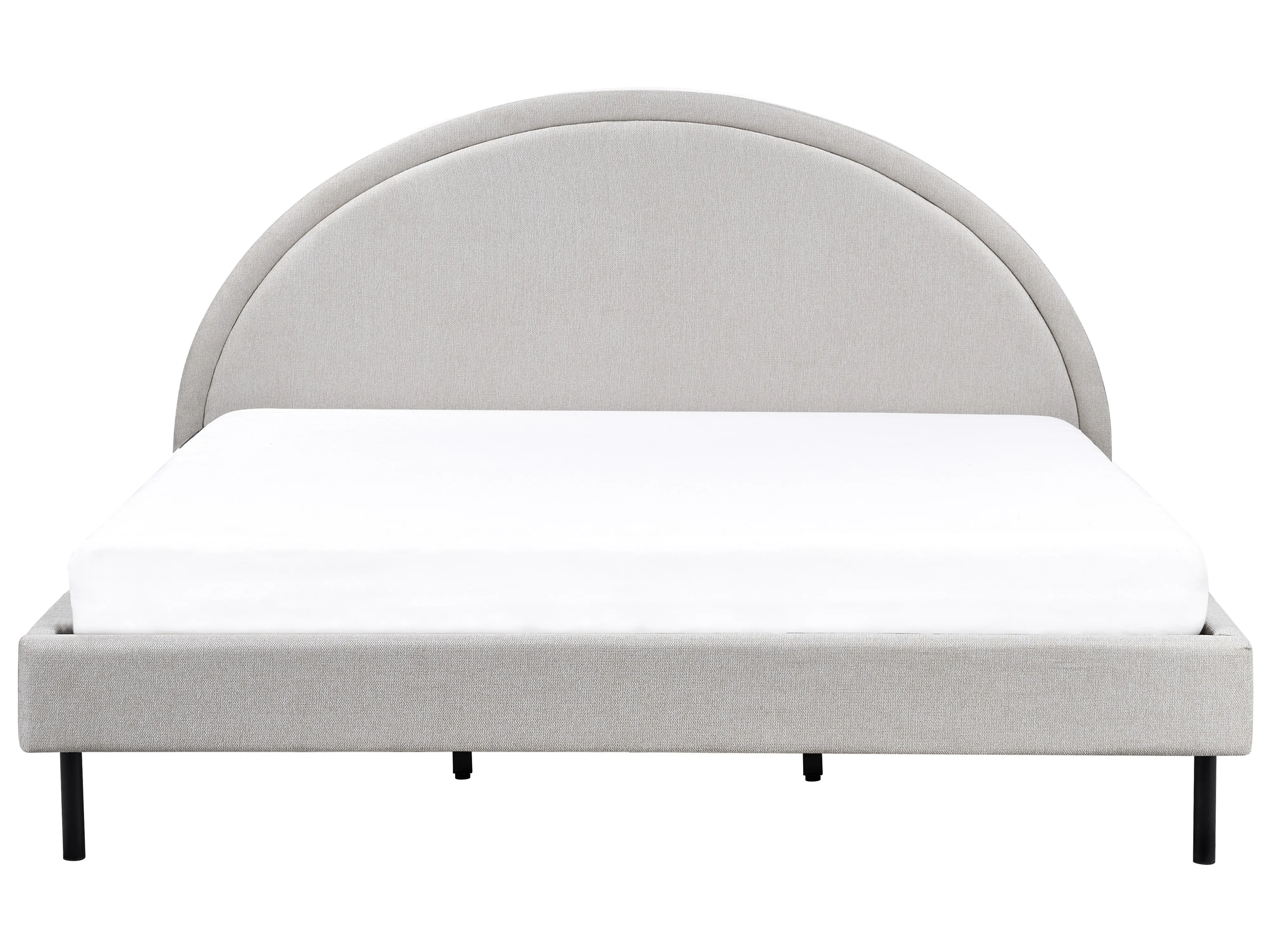 Bed Stof MARGUT 180 x 200 cm Lichtgrijs