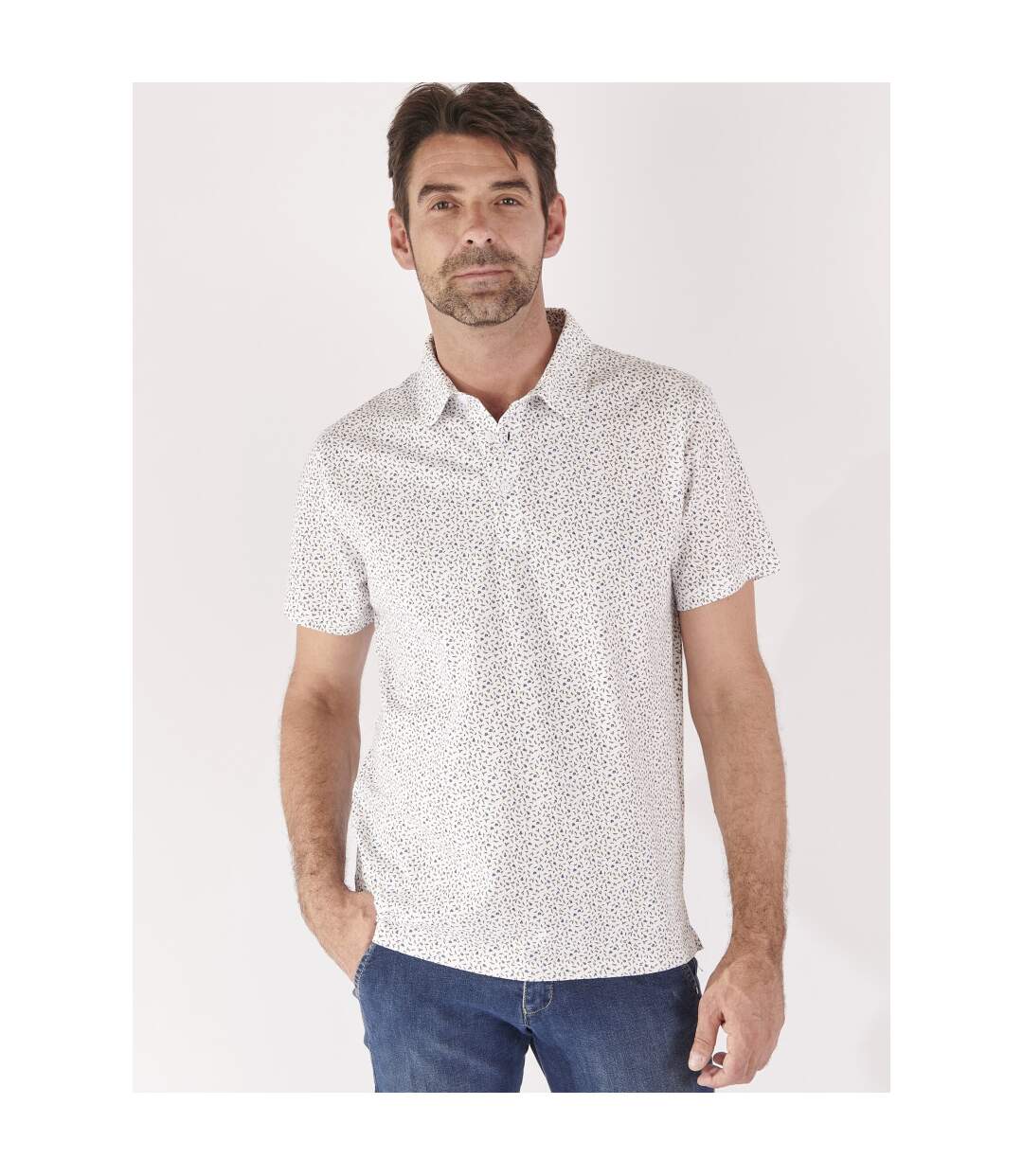 Polo imprime manches courtes