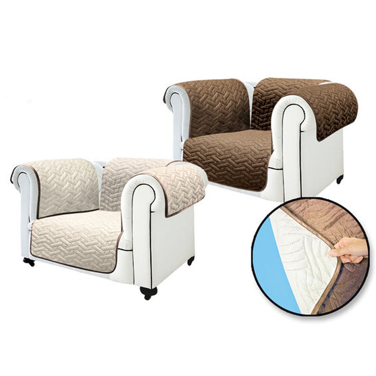 Starlyf® Sesselschoner, wasserabweisend, wendbar Sofa Cover