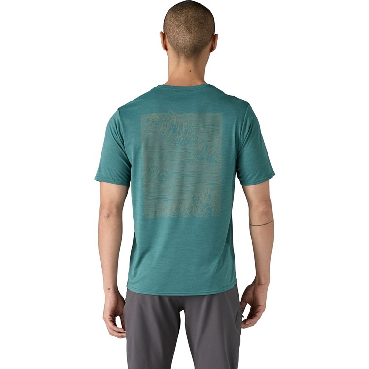Patagonia M's Cap Cool Daily Graphic Shirt Strataspire: Wetland Blue X-Dye