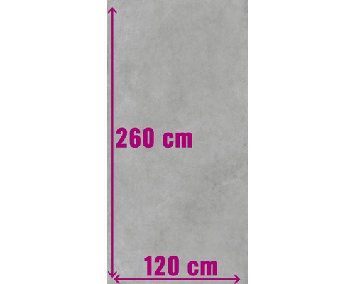 XXL porseleinen steengoed wand- en vloertegel Structure Gris mat grijs 120 x 260 cm 6 mm