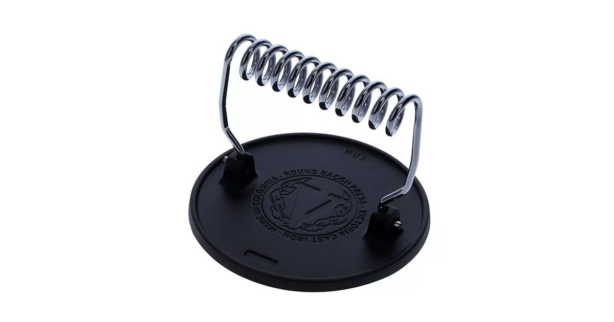VictoriaBurger press 16,5 cm, Seasoned pers  (Zwart/zilver, Color packaging)