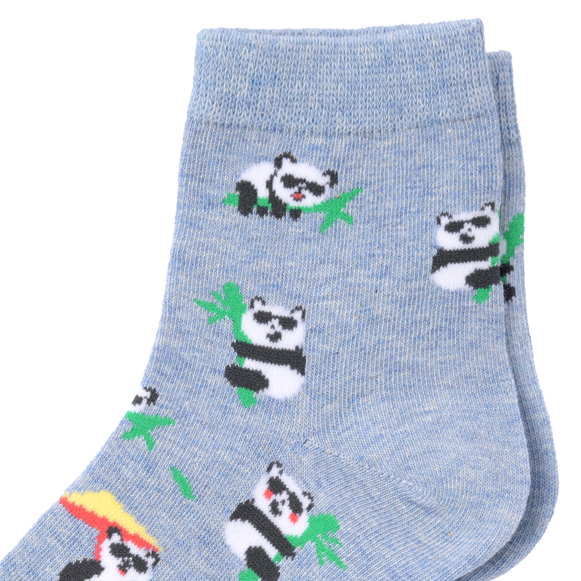 Gina Benotti 1 Paar Damen Socken mit Panda-Motiven hellblau
