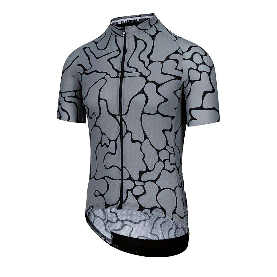 Assos MILLE GT Summer Voganski Fietsshirt Korte Mouwen Grijs/Zwart Heren