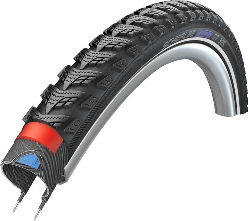 Buitenband Schwalbe Marathon 365 GreenGuard 28 x/ 37 622mm zwart met reflectie