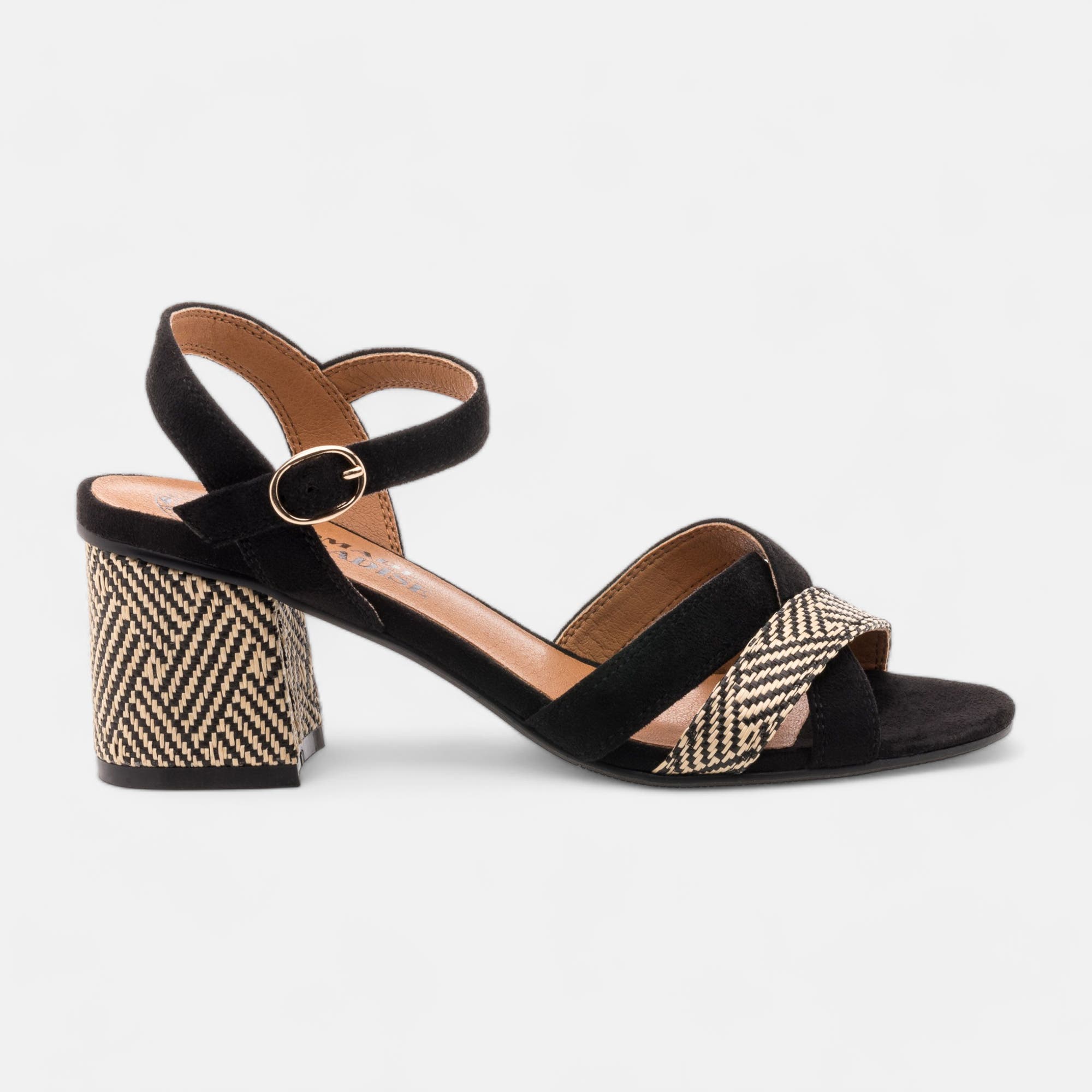 Nu-pieds à talon Femme noir