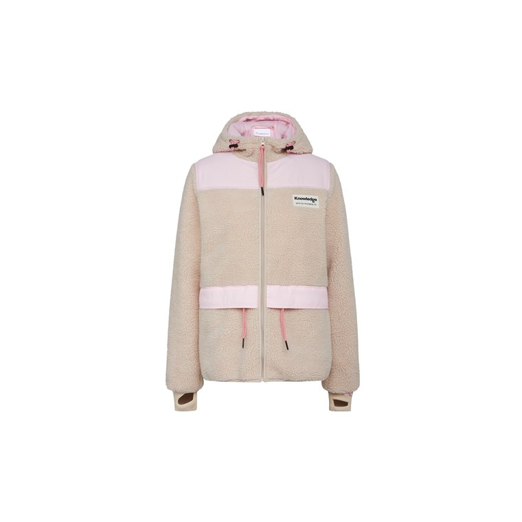 KnowledgeCotton Apparel Teddy Colorblock Jacket - Grs/Vegan