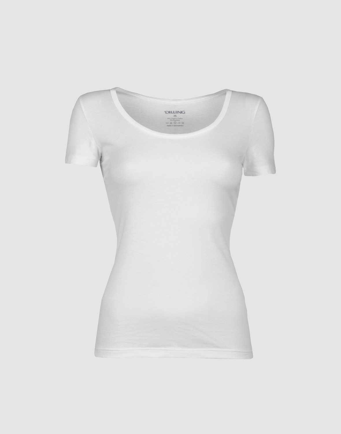 T-shirt van katoen voor dames in Zwart