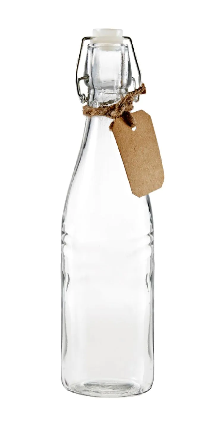 Vorratsflasche mit Bügelverschluss und Label 500 ml