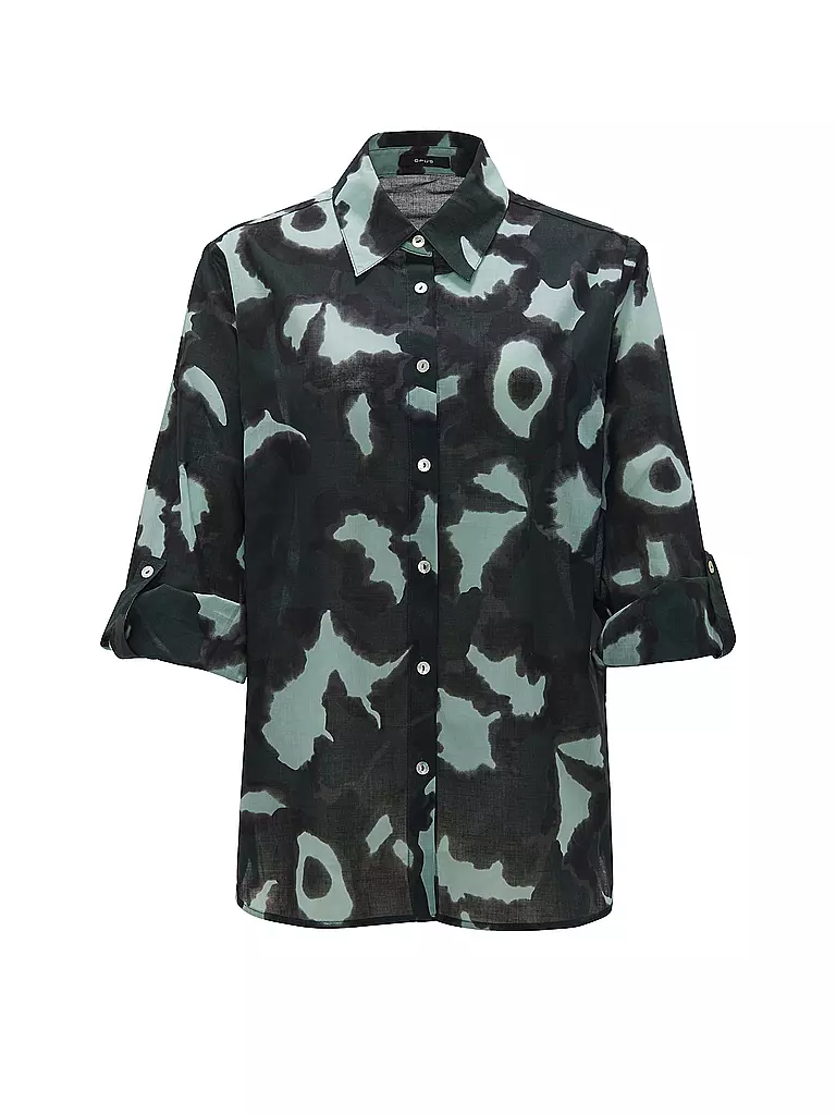 OPUS Bluse FUMINE FLORAL petrol