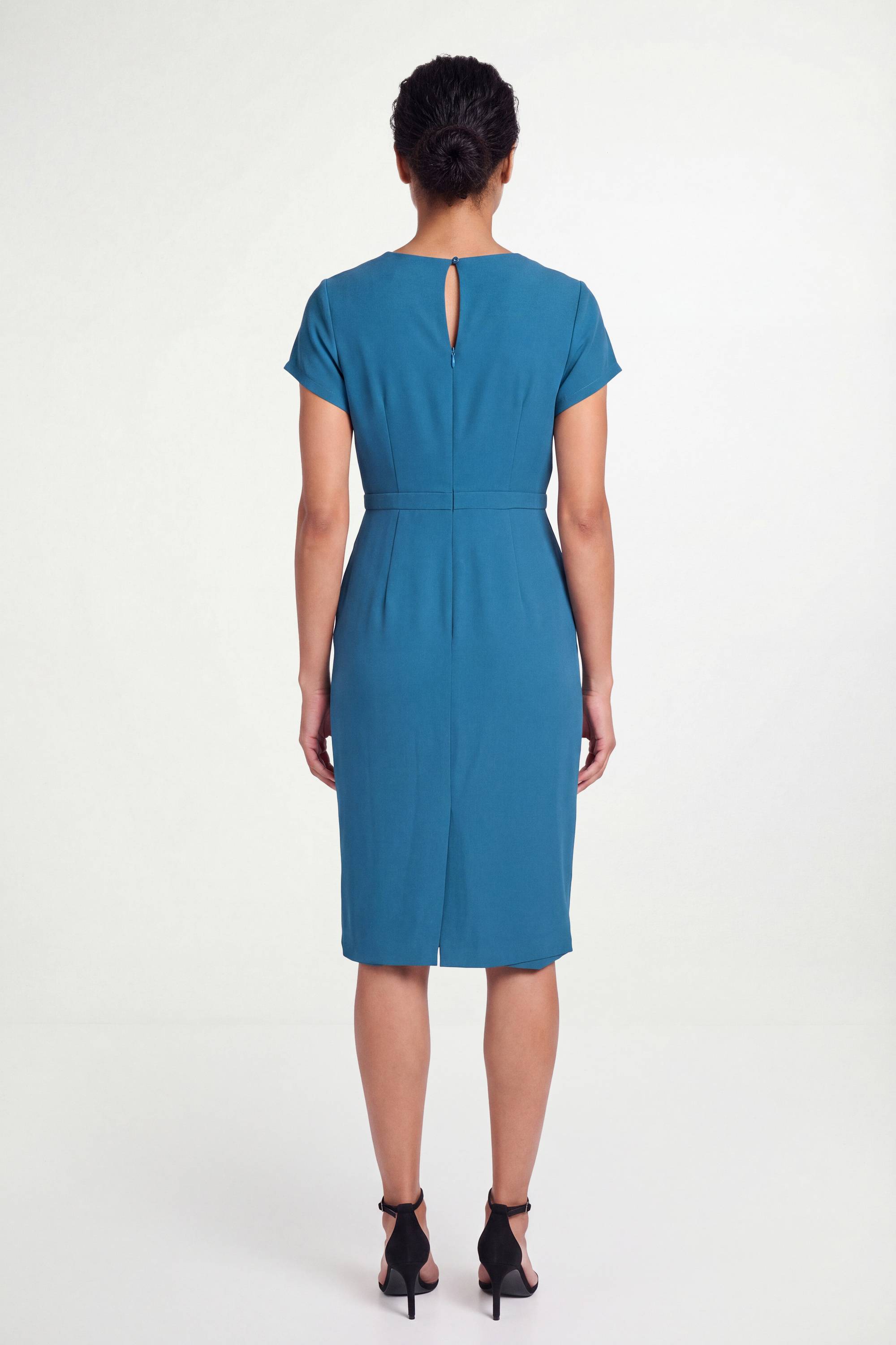 Wallis Robe Crayon À Volants En Crêpe Ajustée Petite