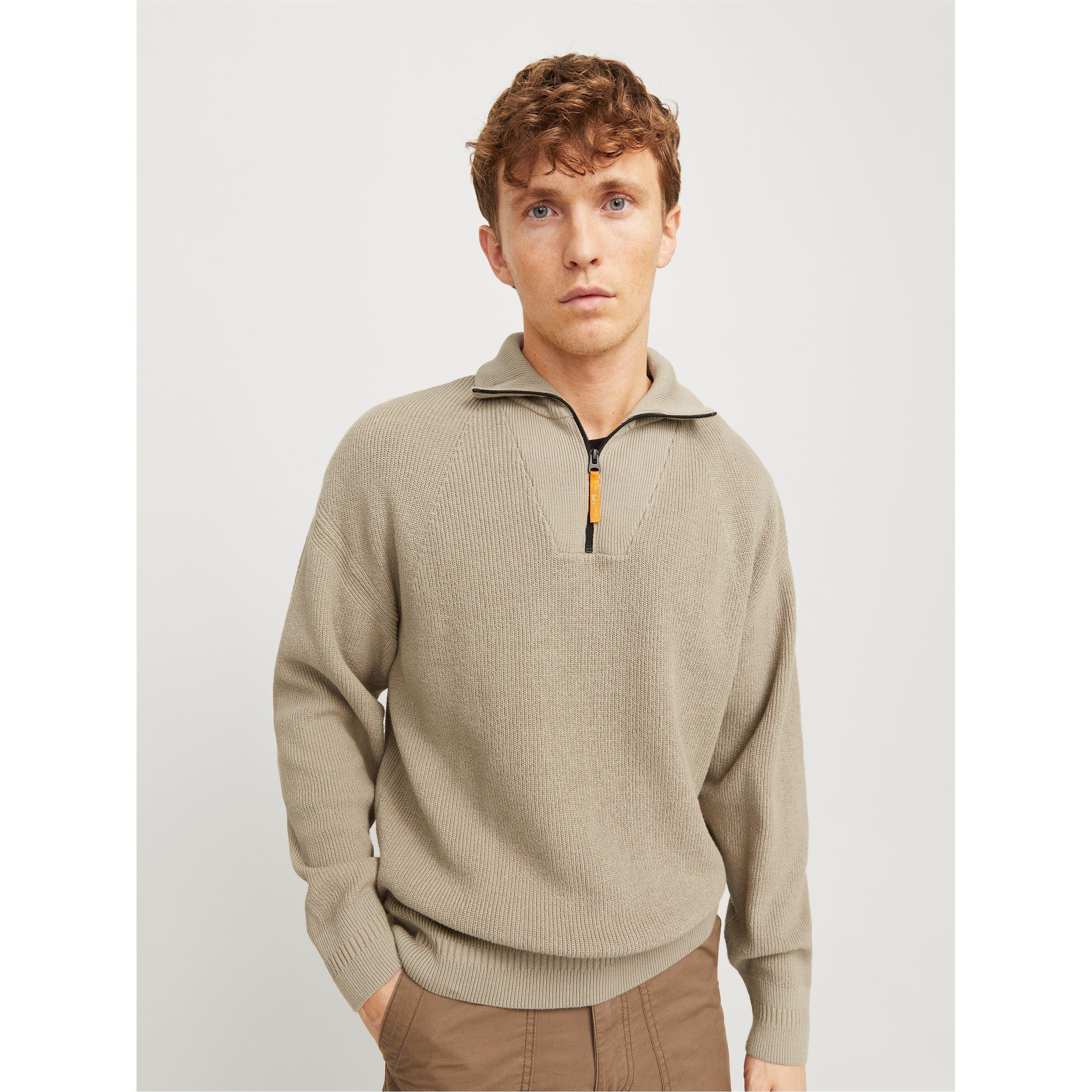 Jack and Jones JJ Half Zip Knit Mens