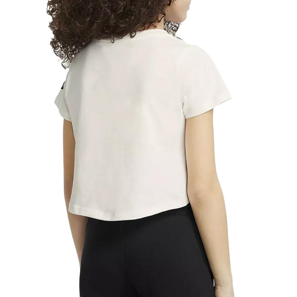 Nike T-shirt Blanc Fille Nike Swoosh