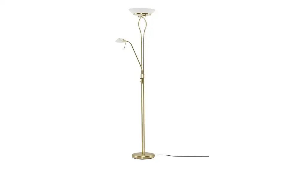 KHG LED Fluter, 2-flammig matt, lackiert, messingfarben