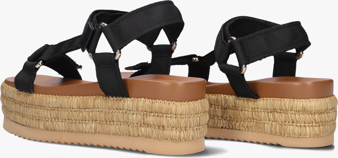 zwarte blasz platte sandalen cls14351