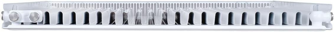 Belrad® Heizkörper Typ 11, flacher Universalheizkörper mit 6 Anschlüssen, modern, kompakt & energiesparend, Wandmontagefähig, ideal für Wohnzimmer, Bad & Gäste-WC, Flachheizkörper weiß 600x600 mm