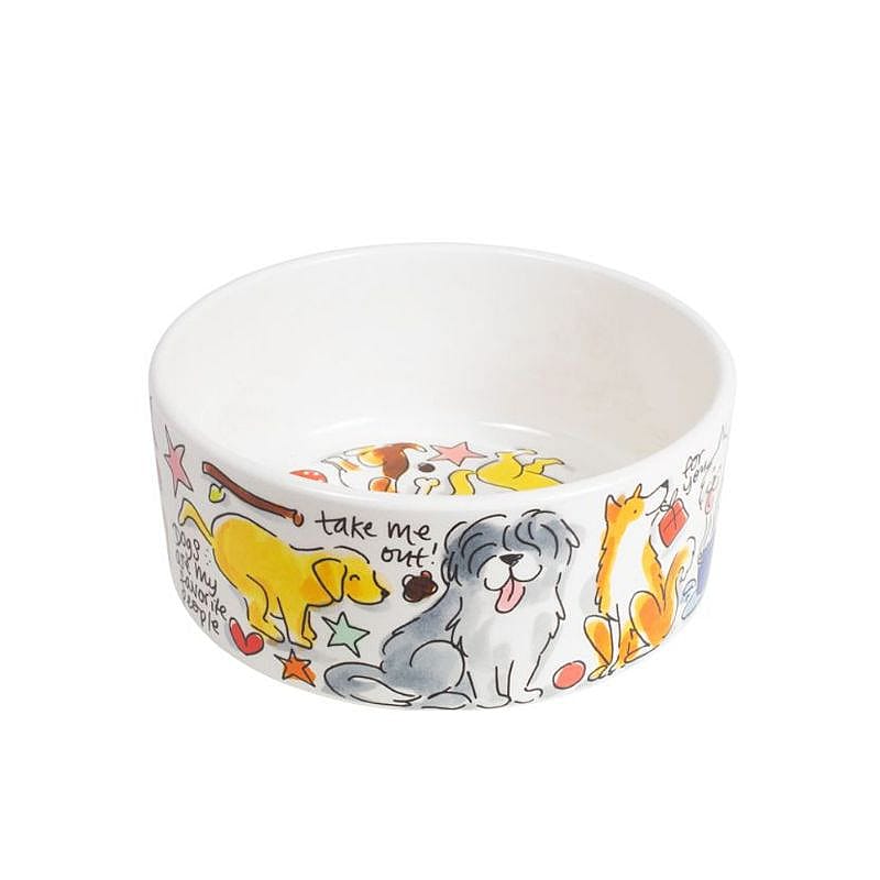 Blond Amsterdam Voerbak Love Hond | 15499